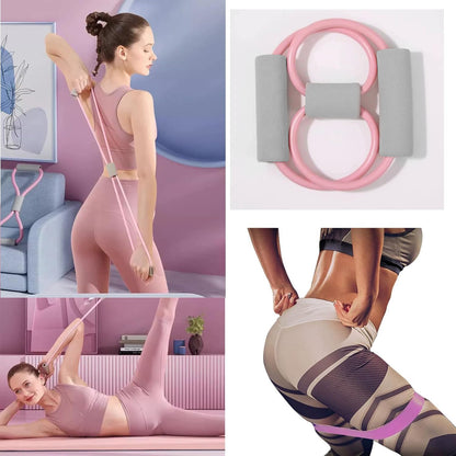 Pilates Fitness Ring & Ball Set - Compact Home Exercise Kit