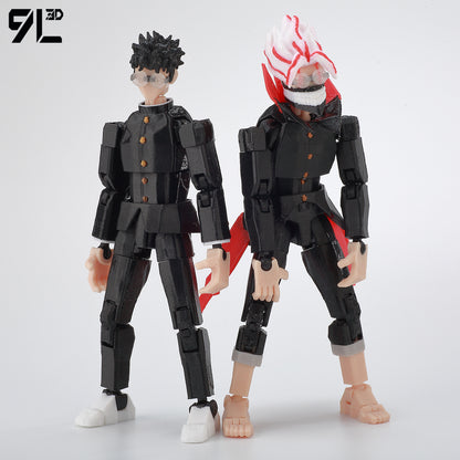 Dandadan Heroes Ayase Momo and Okarun KenTakakura- Multi-Jointed Anime Figure