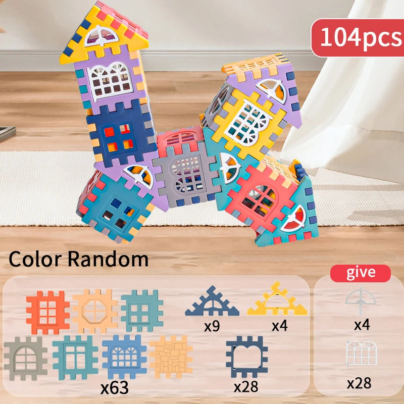 Creative House Building Blocks for Kids