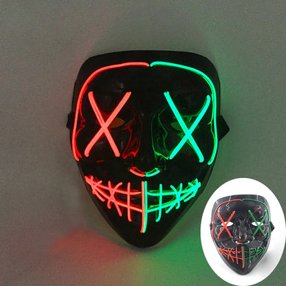 LED Purge Mask - Luminous Halloween Horror Cosplay Prop
