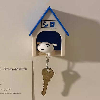 Crayon Shin-Chan Key Rack - Nohara Shiro Anti-Loss Keychain