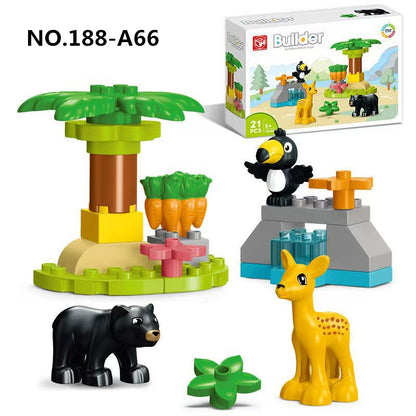 Creative Building Blocks - Happy Cake Animals Xmas Gift