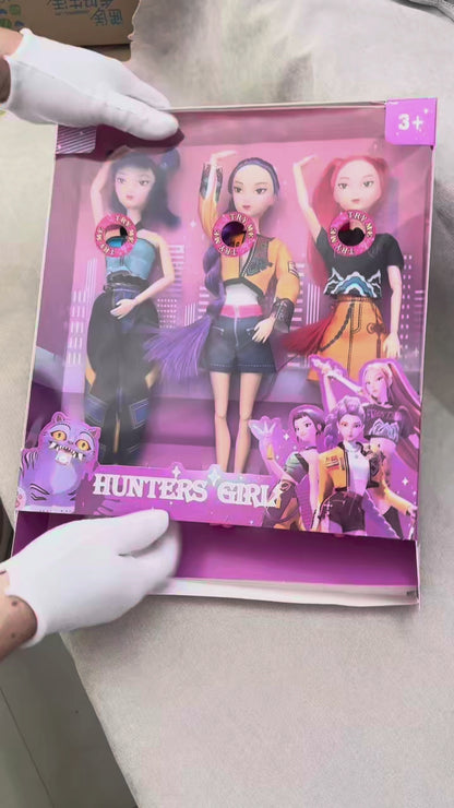 KPop Demon Hunters Anime Figure Set - Cute Cosplay Dolls
