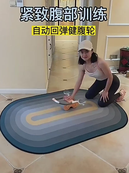 Automatic Rebound Ab Roller for Abs Workout with Timer