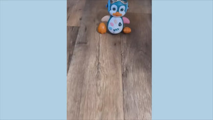 Interactive Baby Toy: Crawling Penguin with Music & Lights